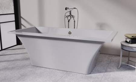 Ванна из искусственного камня Astra-Form Лотус (185х85) 01010077 белый матовый