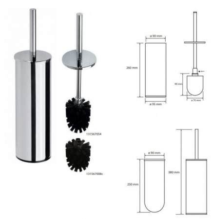 Ёршик напольный, щётка чëрная Bemeta Omega 102313057