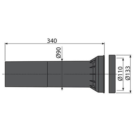Cоединительная часть AlcaPlast M148