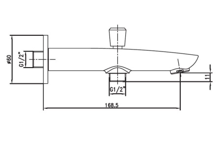 Излив для ванны ESKO SP10