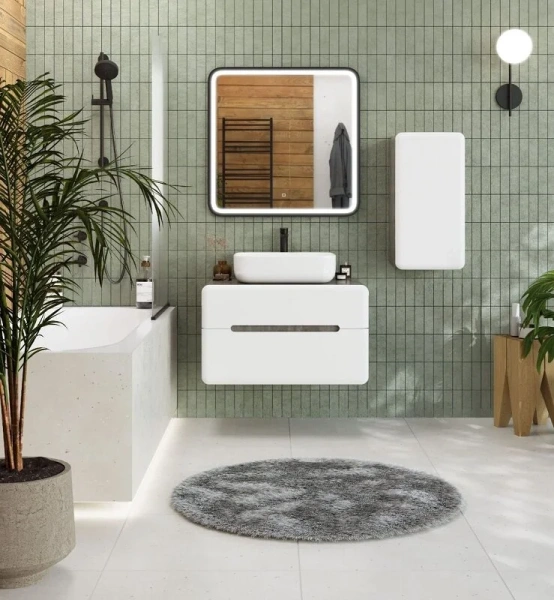 Тумба без раковины Art&Max Genova AM-Genova-800-2C-SO-BC бетон бромо