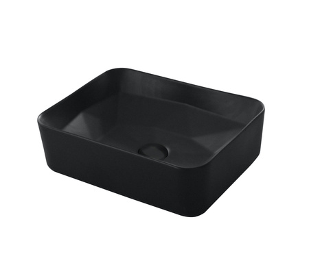 Раковина накладная (46,5х35) Orange  B02-460MB черный матовый