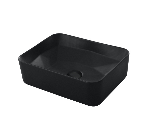 Раковина накладная (46,5х35) Orange  B02-460MB черный матовый