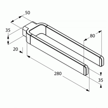 Держатель для полотенец Kludi Esprit 5699005