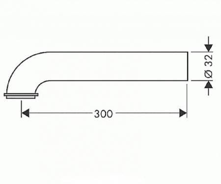 Патрубок HANSGROHE 53555000