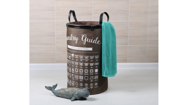 Корзина для белья с ручками Fixsen, коричневая, 80 литров FX-1034