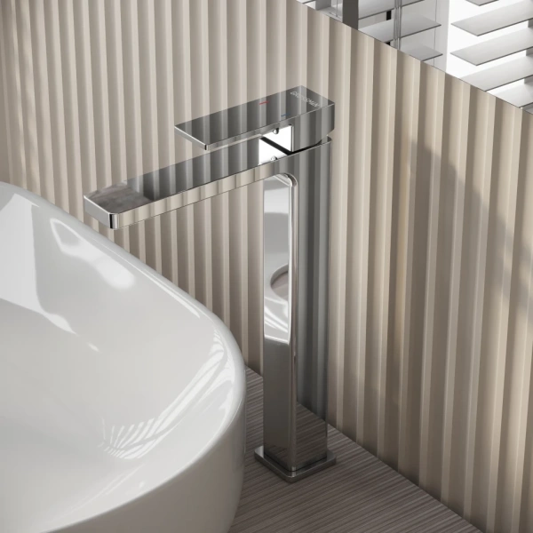 Смеситель для раковины высокий Grossman Style 520.K35.05.100 хром глянцевый Смеситель для раковины высокий Grossman Style 520.K35.05.100 хром глянцевый