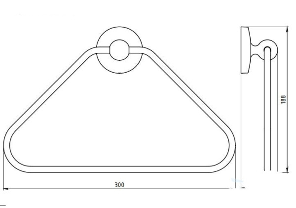 Держатель для полотенец Novaservis Metalia-1 6103.0