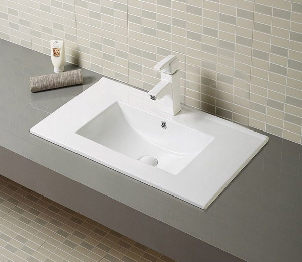 Раковина встраиваемая сверху (71х46,5) Gid 9070e