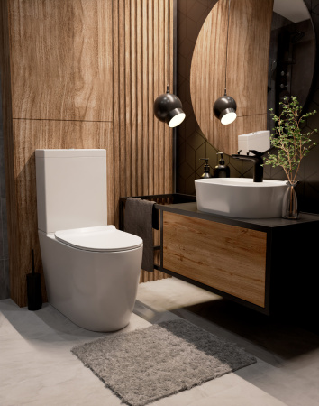 Чаша унитаза напольного безободковый  AQUAme AQM1002