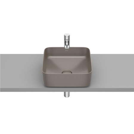 Раковина накладная (37х37) Roca Inspira square 327532660 кофейный