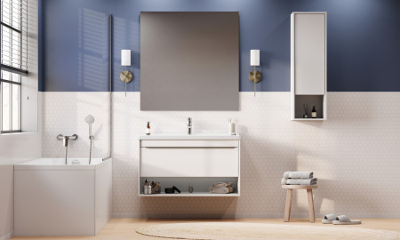 Шкаф подвесной Aquaton Хоуп 1A287503HP2B0 белый