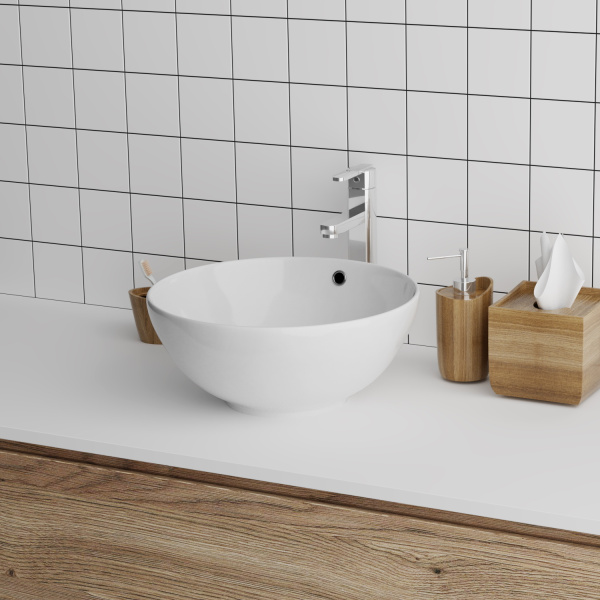 Раковина накладная (42х42) Grossman  GR-3014, белый