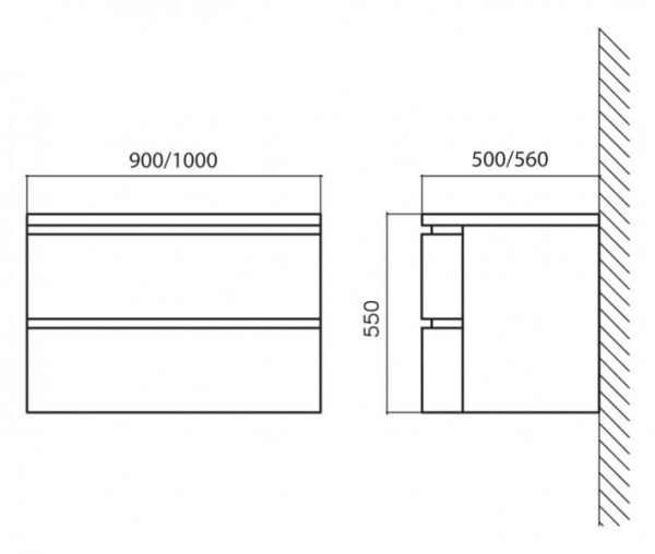 Раковина BelBagno BB1000ARL