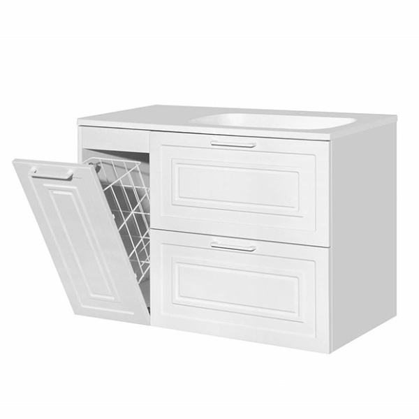 Тумба под раковину подвесная Style Line Альба 90 ЛС-000010054 белый