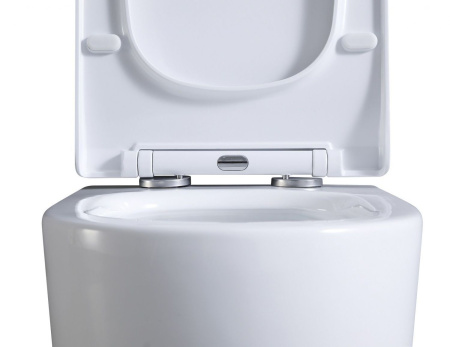 Унитаз подвесной безободковый Art&Max Verona AM012CHRT/SC микролифт