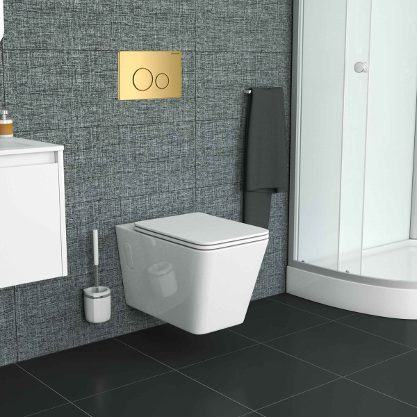 Унитаз подвесной безободковый Grossman  GR-4414S с сиденьем микролифт