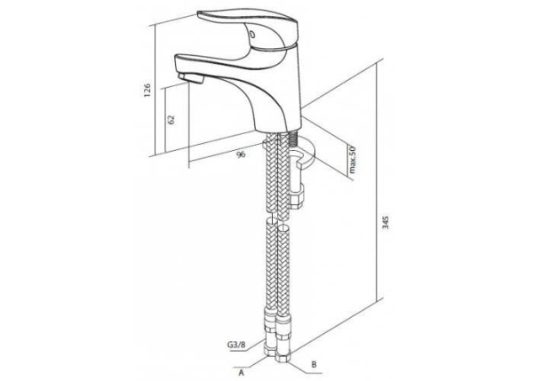 Смеситель для раковины AM.PM Joy F8502100