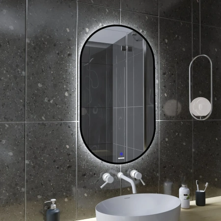 Зеркало (50х90) Grossman NERO-промо 2450902 LED с сенсорным выключателем
