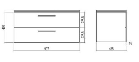 Тумба под раковину Della Brava DE0624100200