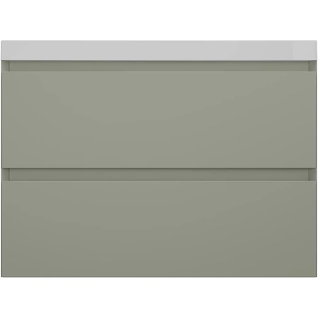 Тумба подвесная без раковины 80 см Style Line Манхэттен ЛС-00002361 оливковый матовый