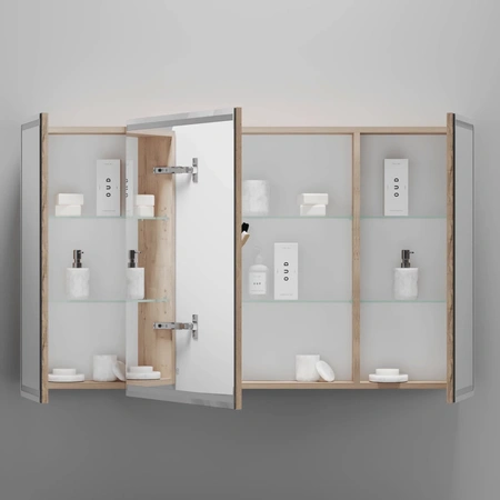 Зеркало-шкаф с подсветкой (119х74) Sancos Mirror MI120EG