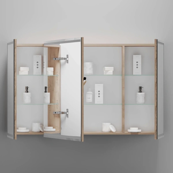 Зеркало-шкаф с подсветкой (119х74) Sancos Mirror MI120EG