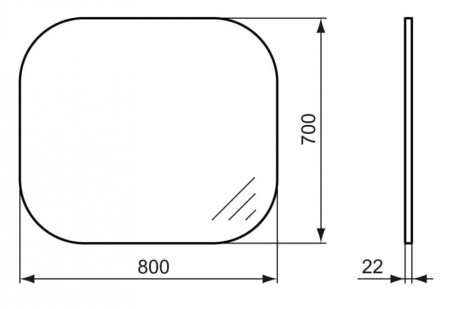 Зеркало Ideal Standard SoftMood T7826BH