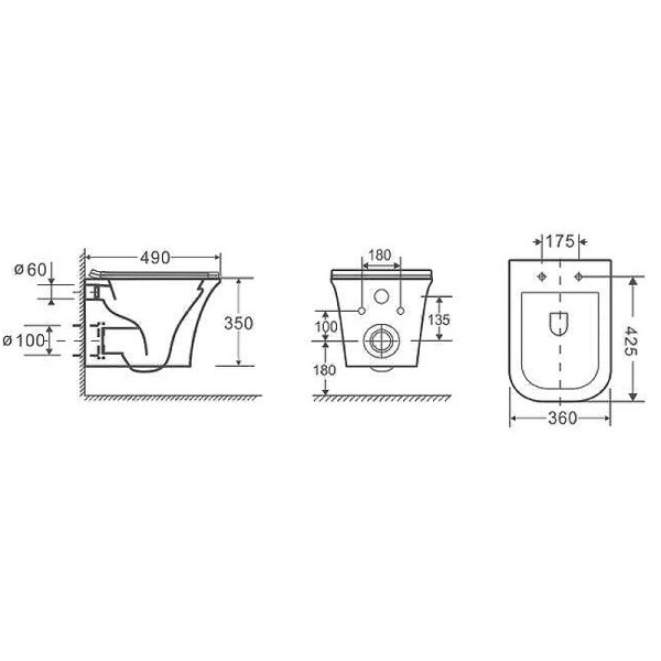 Унитаз Cerutti Arno Aria CT7839 подвесной