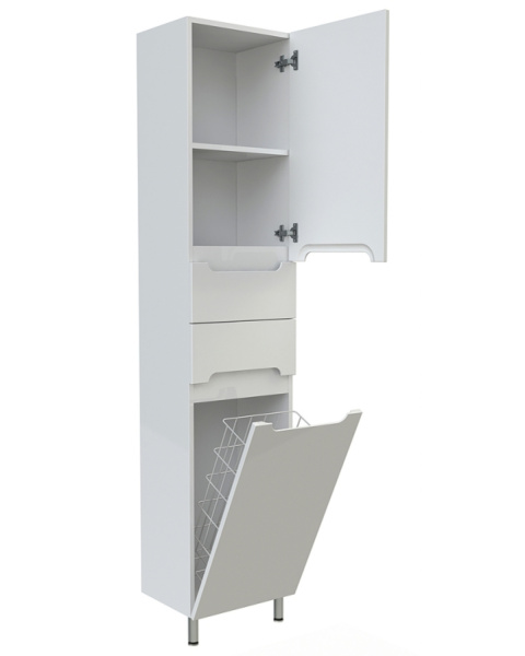 Пенал напольный с корзиной Orange TOPLINE-Rio PR40-05KR  правый