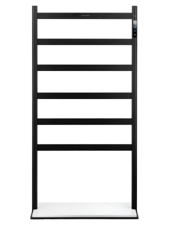 Полотенцесушитель электрический напольный WONZON & WOGHAND ESSEN, черный матовый WW-A406-MB
