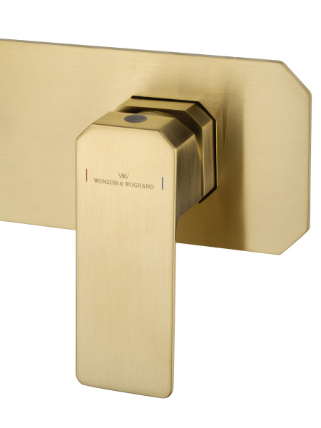 Смеситель для раковины встраиваемый WONZON & WOGHAND DIAMOND, брашированное золото WW-88869011- BG Смеситель для раковины встраиваемый WONZON & WOGHAND DIAMOND, брашированное золото WW-88869011- BG
