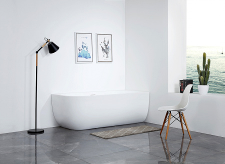 Акриловая ванна (170х75) ABBER AB9315 R без гидромассажа, белый