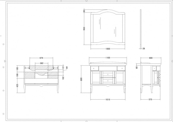 Зеркало Cezares Paolina Classico PA/03.03