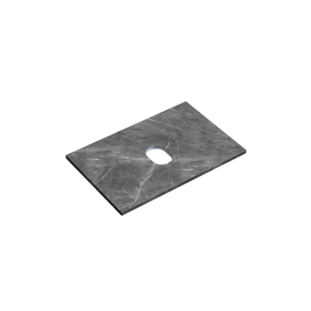 Столешница для ванной комнаты SANCOS 700х460, цвет black sky,  TT70A1