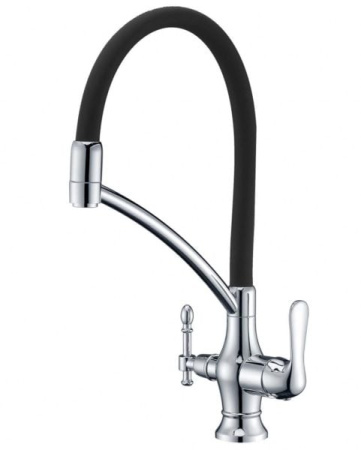 Смеситель под фильтр (хром/черный) Zorg ZR 346-6 YF