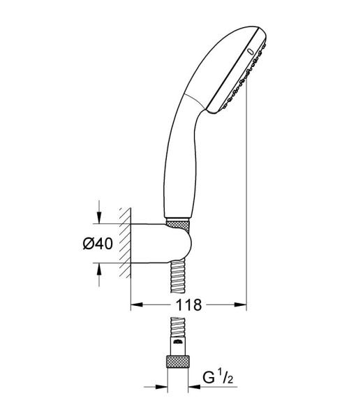 Комплект смесителей для ванной комнаты Grohe Eurosmart New 123582 (124470)