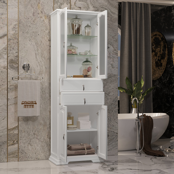 Пенал Opadiris Риспекто 60, цвет белый матовый, 00-00005843