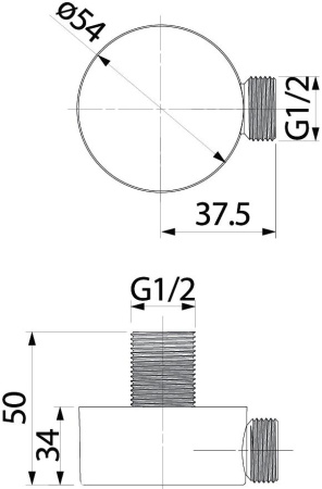 Выход для шланга без держателя IDDIS (002SB00I62)