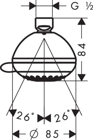 Верхний душ Hansgrohe Crometta 28425000