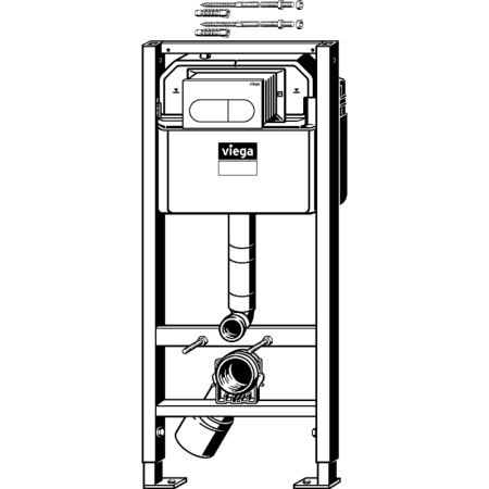 Инсталляция для унитаза Viega Prevista Dry 792831
