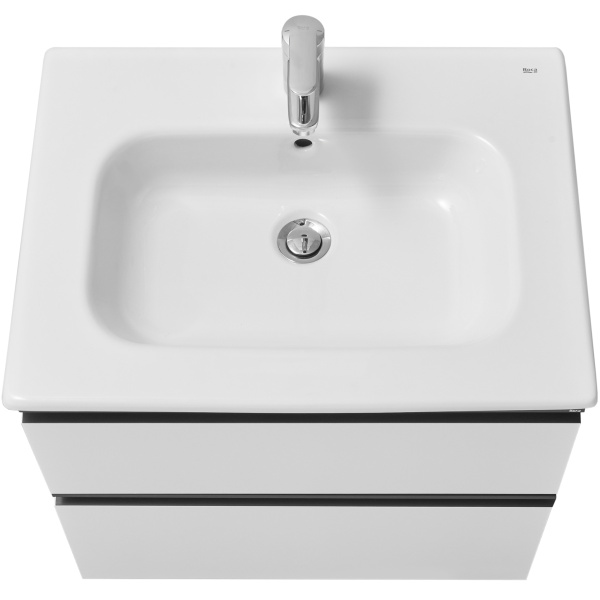 Тумба под раковину Roca Domi 60 белый глянец 2 ящика A857458806