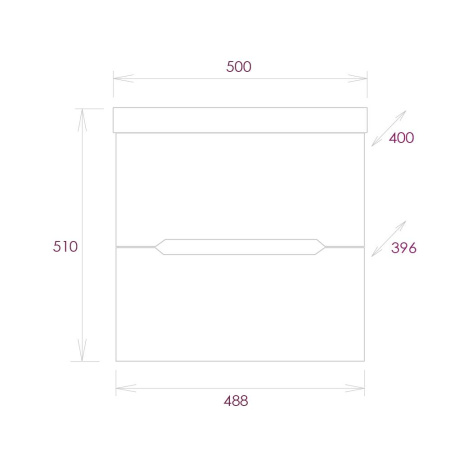 Тумба под раковину подвесная Onika Айленд 50 105021