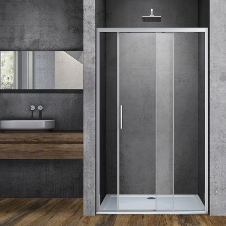 Душевая дверь Vincea Soft VDS-3SO130CL, (130х195)  хром, стекло прозрачное