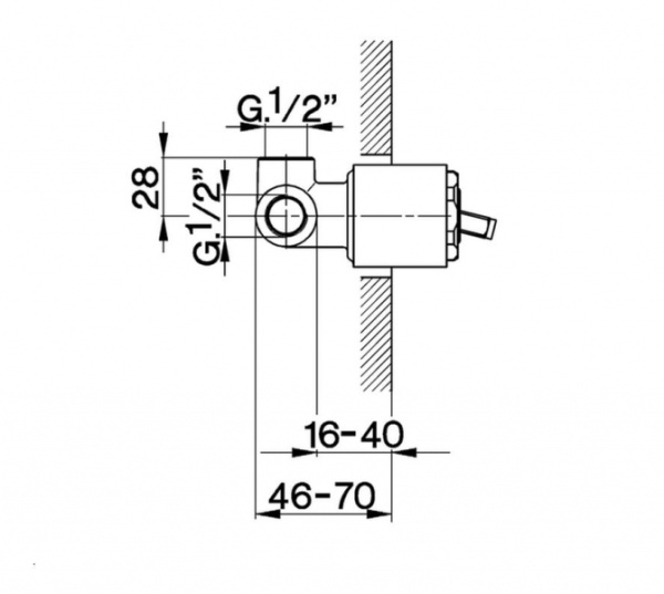 Внутренний механизм смесителя для душа Cisal ZA00230004