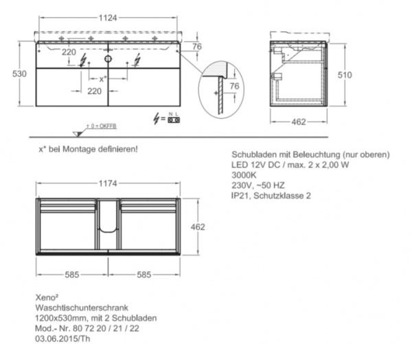 Тумба под раковину Keramag Xeno² 807220000
