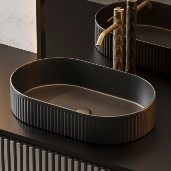 Раковина накладная ABBER Bequem AC2116MB черный матовый