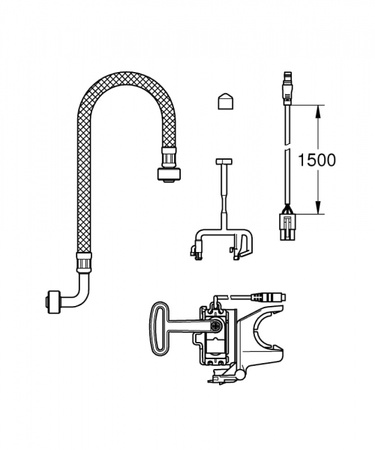 Комплект смыва для Sensia Arena GROHE 46944001