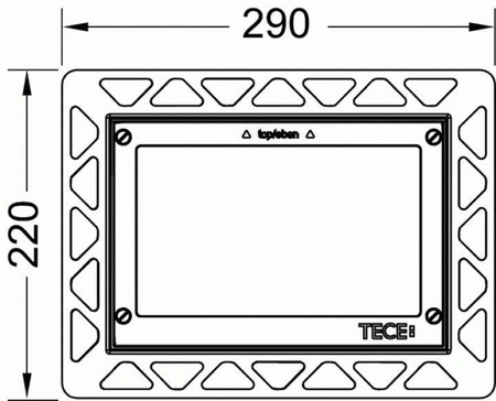 Рамка для монтажа кнопки TECE 9240649