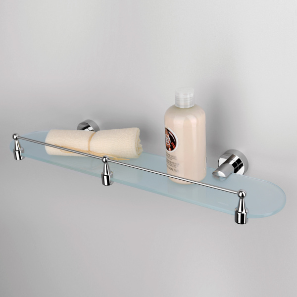 Полка стеклянная с бортиком WasserKRAFT Donau K-9444